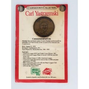 1989 Cooperstown Collection Carl‎ Yastrzemski Commemorative Coin